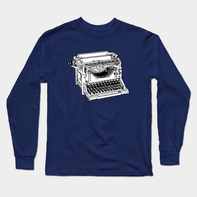 Typewriter Long Sleeve T-Shirt by uselessandshiny